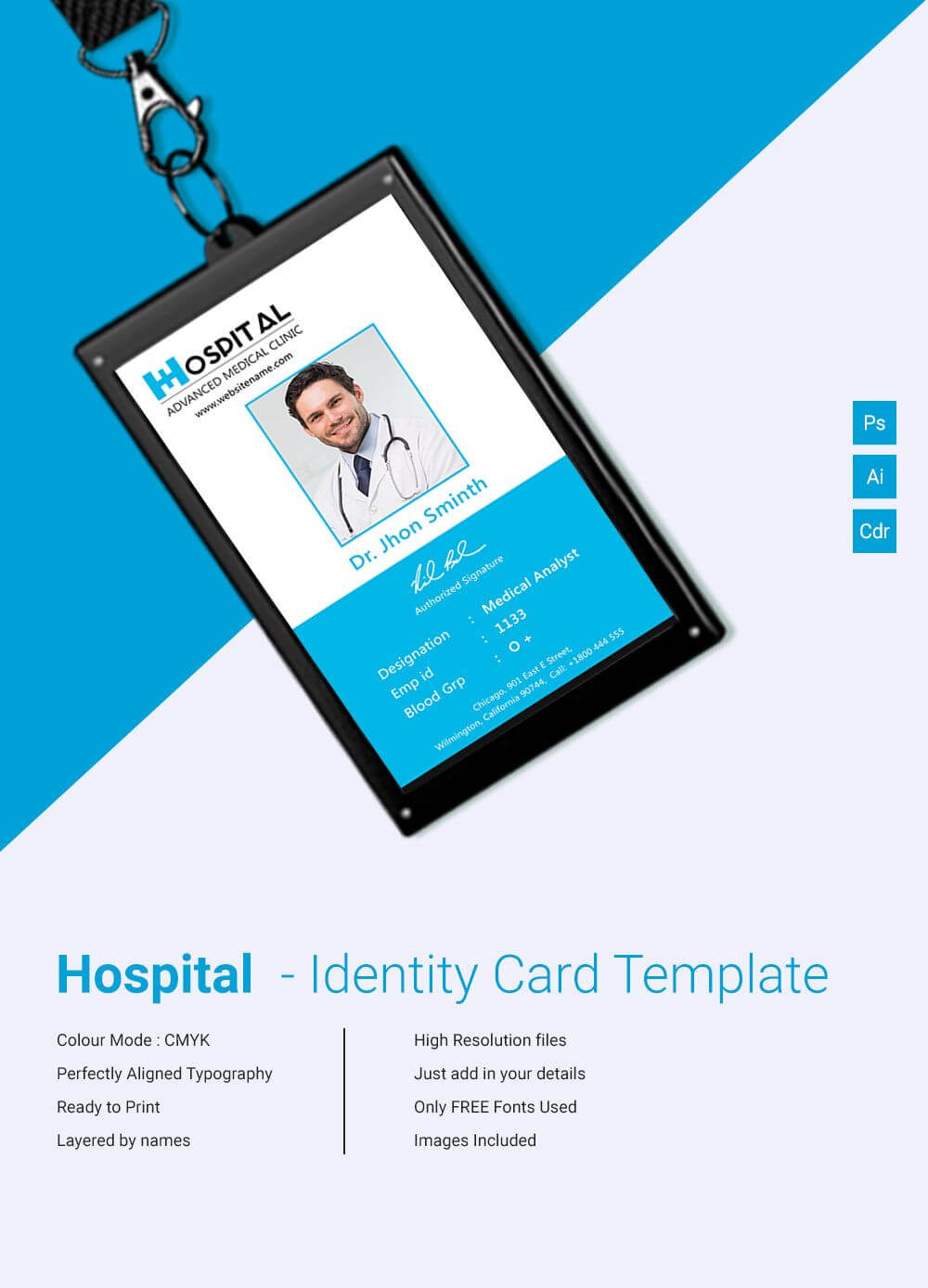 001 Identification Card Templates Free Download Template In Employee Card Template Word