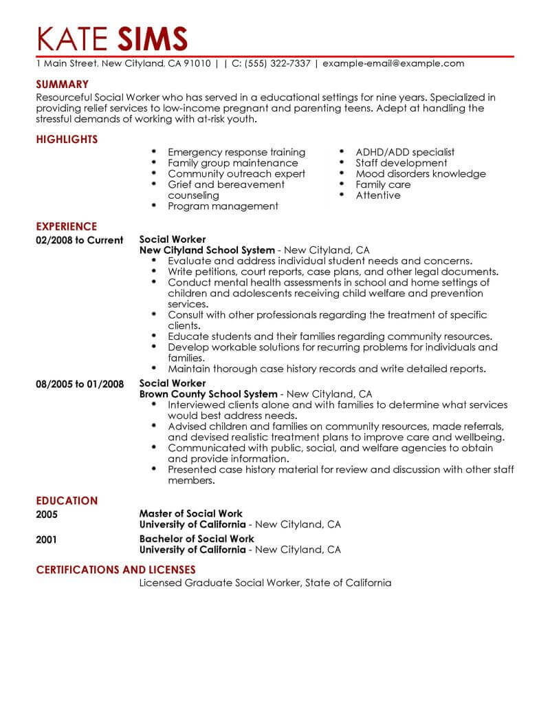002 Social Worker Resume Templates Services Contemporary Pertaining To Community Service Template Word