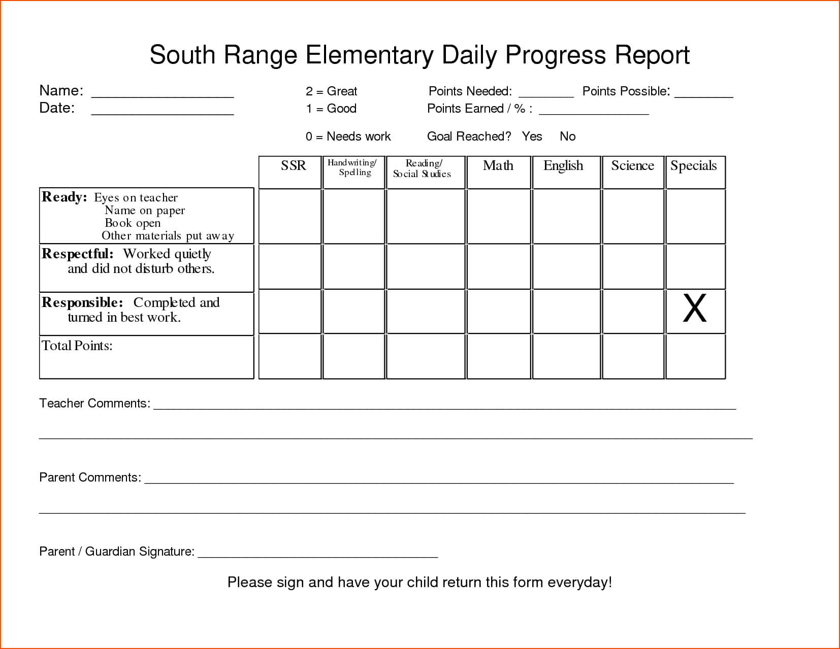 002 Student Progress Report Template Beautiful Ideas Pdf With Regard To School Report Template Free