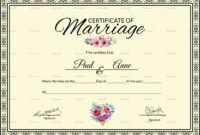 002 Template Ideas Certificate Of Marriage Beautiful within Certificate Of Marriage Template