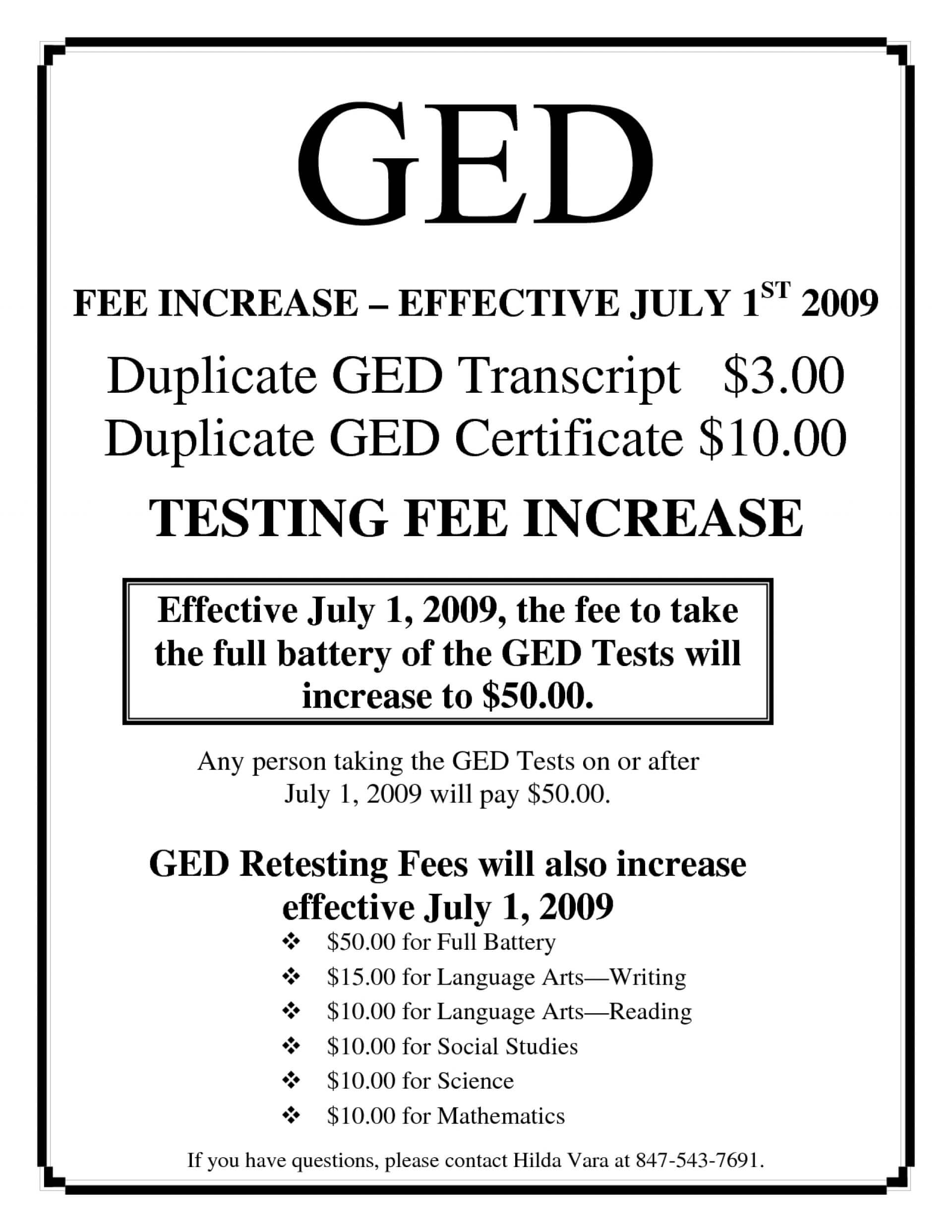 003 Best Ged Certificate Template Download Example Inside Ged Certificate Template