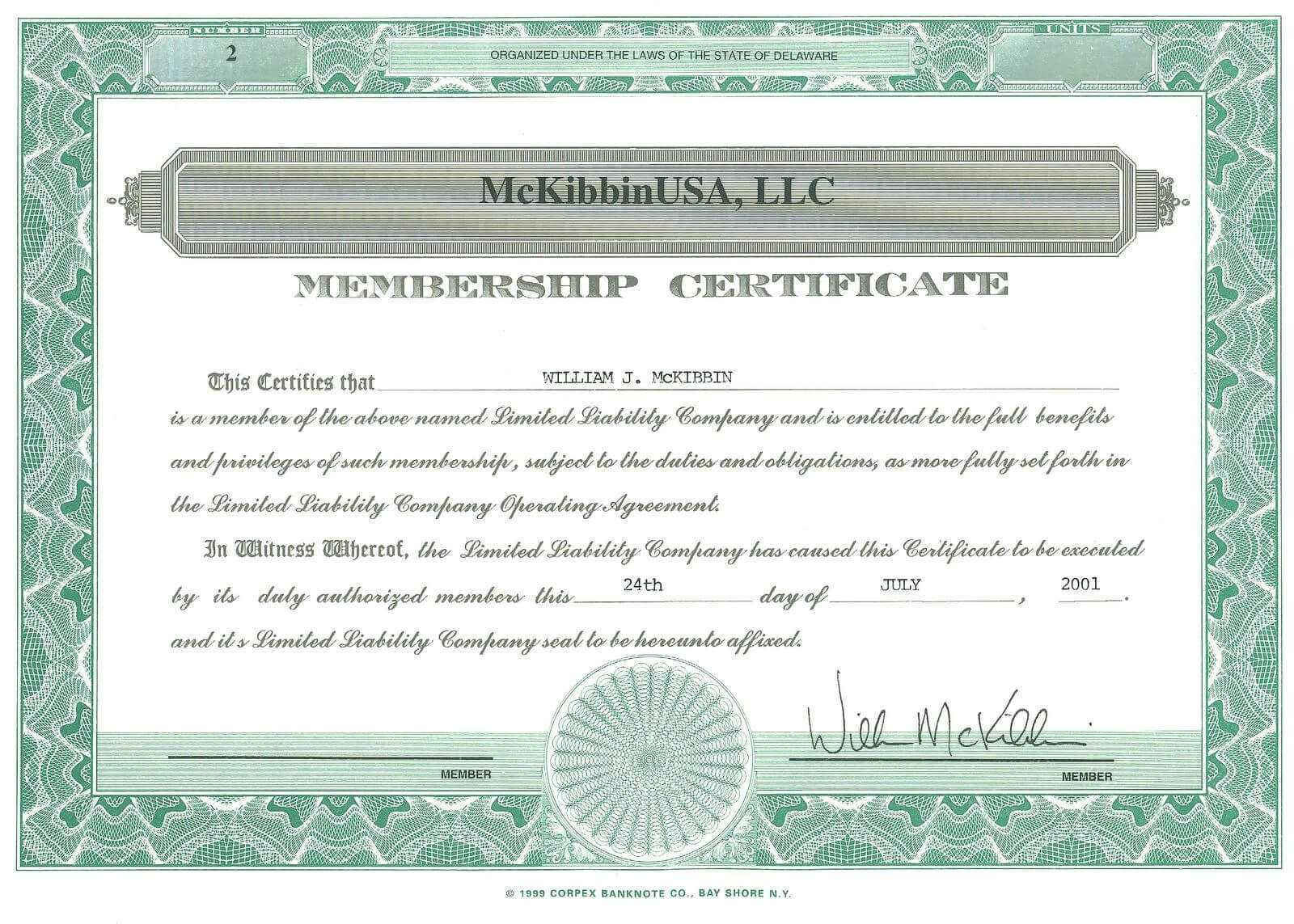 003 Template Ideas Llc Member Certificate Marvelous In Llc Membership Certificate Template Word