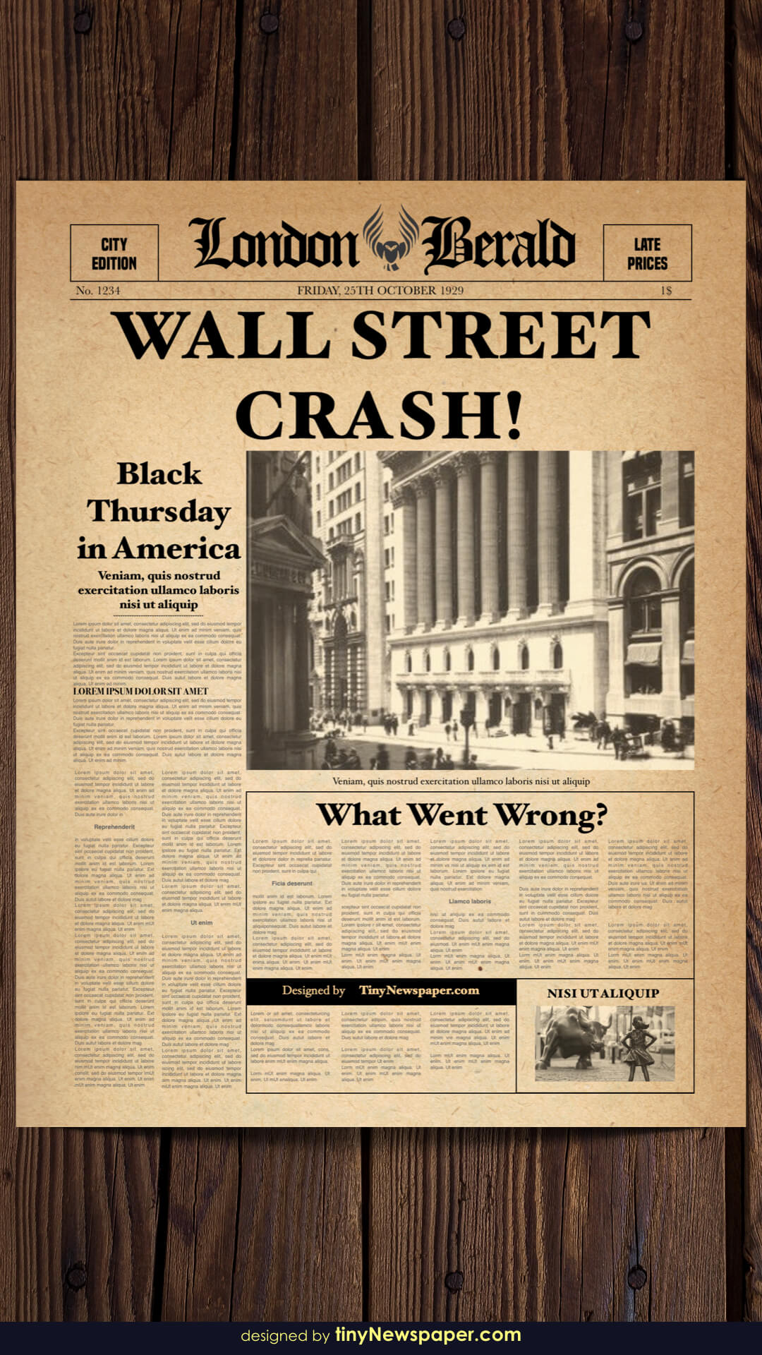 Old Newspaper Template Word Free