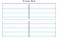 004 Best 5X8 Index Card Template Free In Word For Surprising in 3X5 Blank Index Card Template