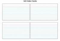 004 Best 5X8 Index Card Template Free In Word For Surprising in 3X5 Blank Index Card Template