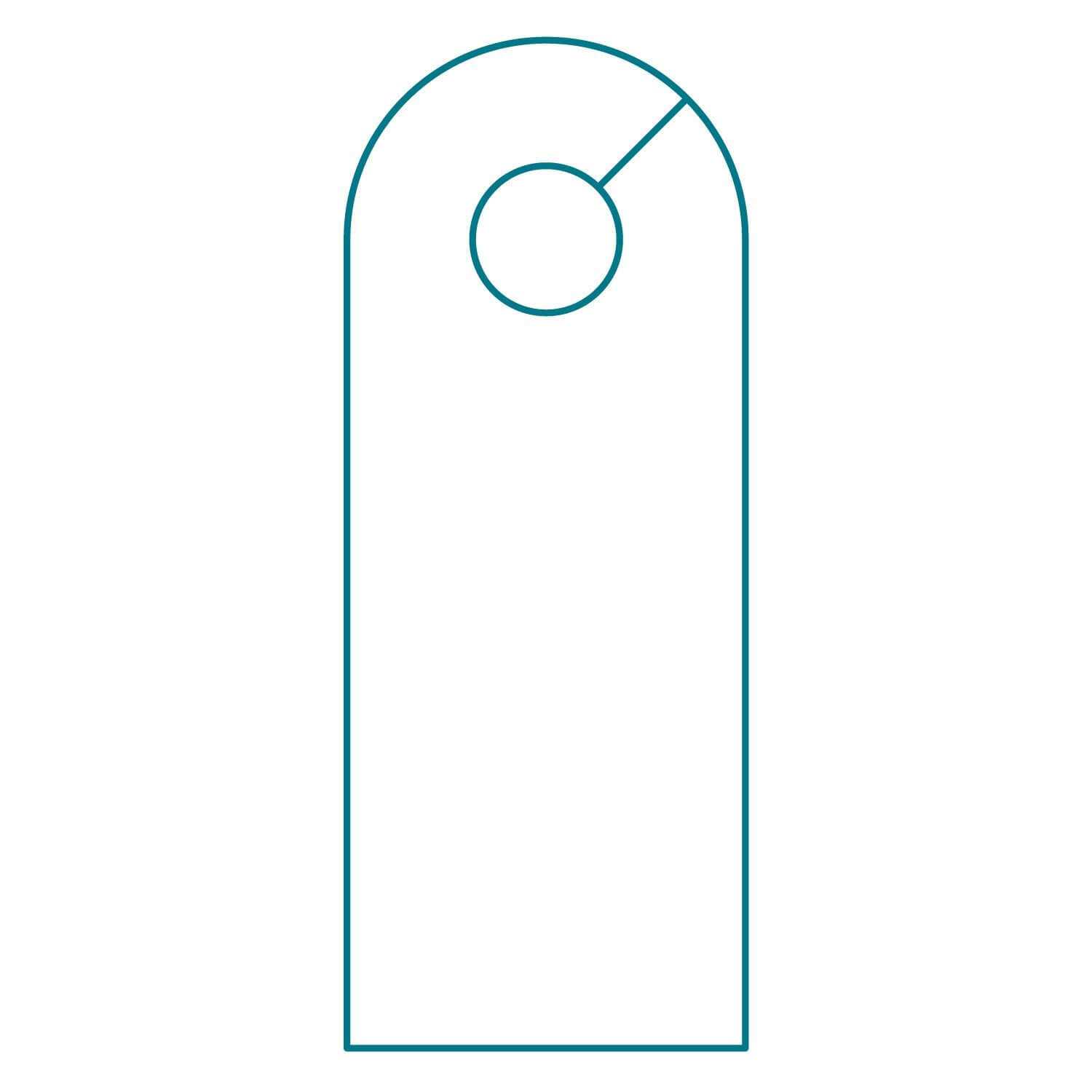 004 Blank Door Hanger Template Of Surprising Ideas Free For Regarding