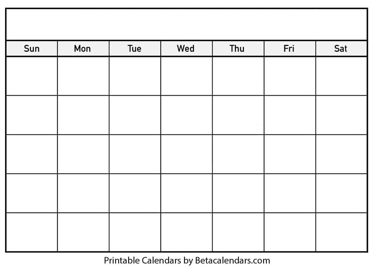 004 Printable Blank Calendar Template Striking Ideas Free With Regard To Blank Calander Template