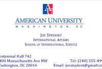 004 Student Business Card Template University Of Arizona intended for Student Business Card Template