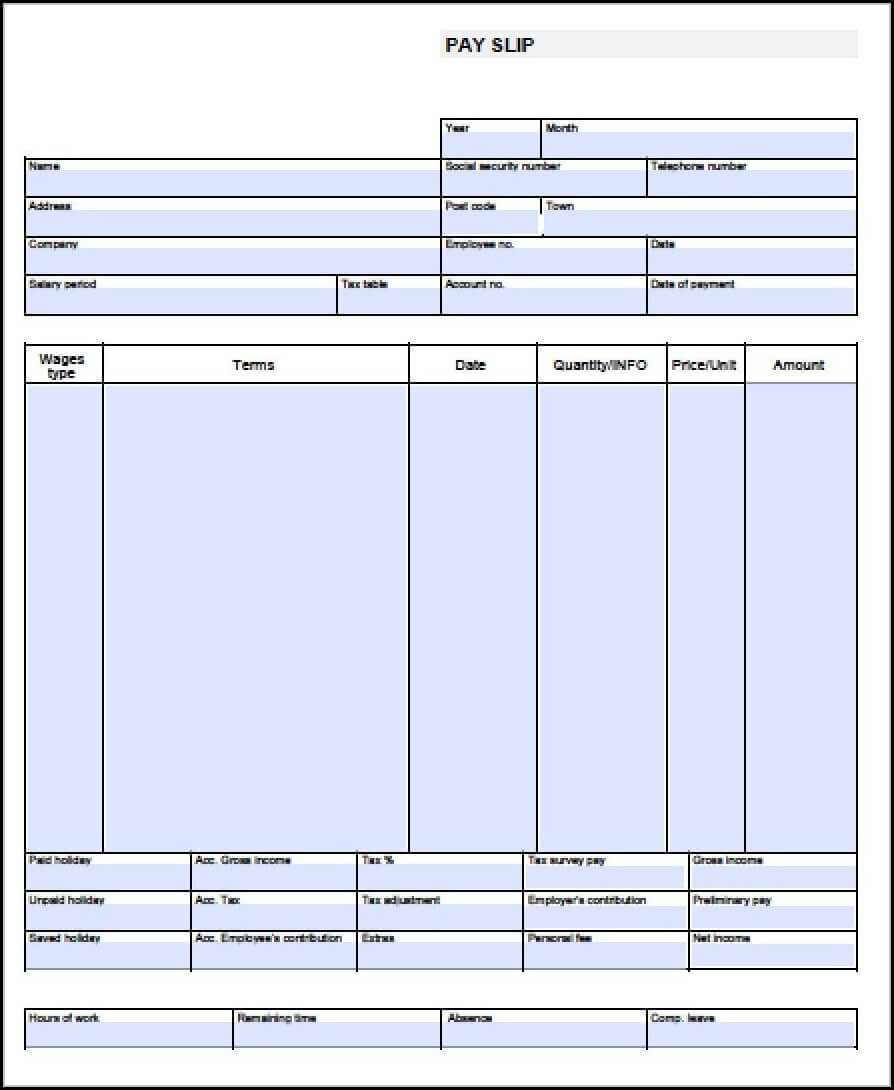 004 Template Ideas Blank Pay Stub Stirring Canada Stubs Word Intended For Blank Pay Stub Template Word