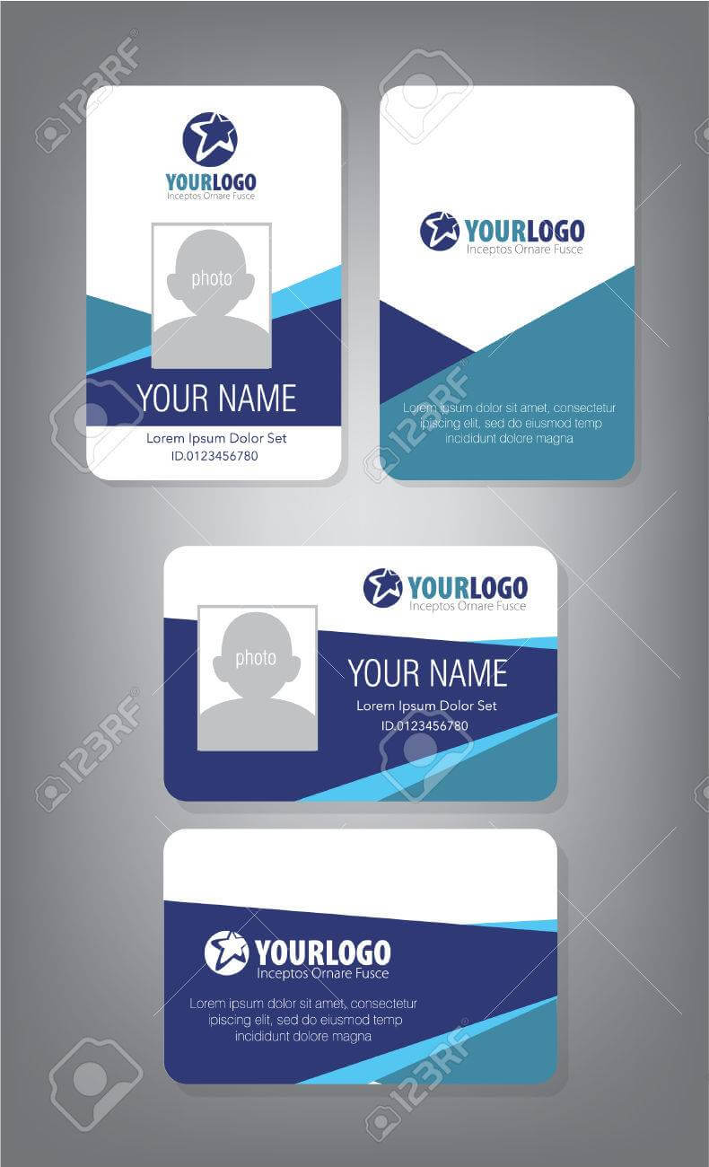 006 Id Card Template For Employee And Others Free Badges Within Id Card Template Word Free