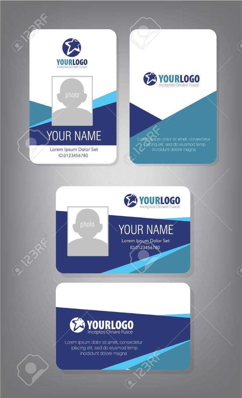 006 Id Card Template For Employee And Others Free Badges Within Id Card Template Word Free