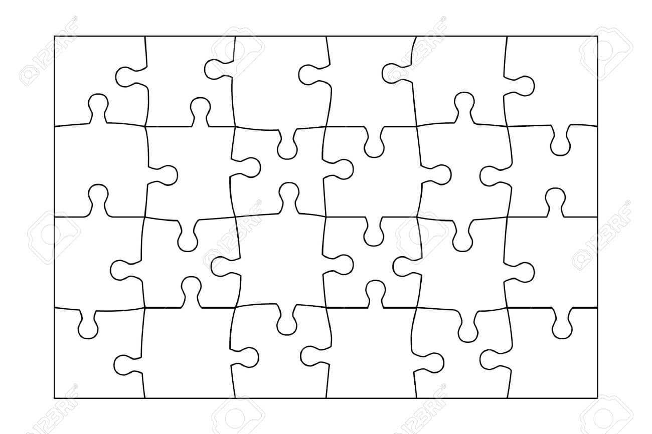 006 Jig Saw Puzzle Template Ideas Jigsaw Pieces Astounding Pertaining To Jigsaw Puzzle Template For Word