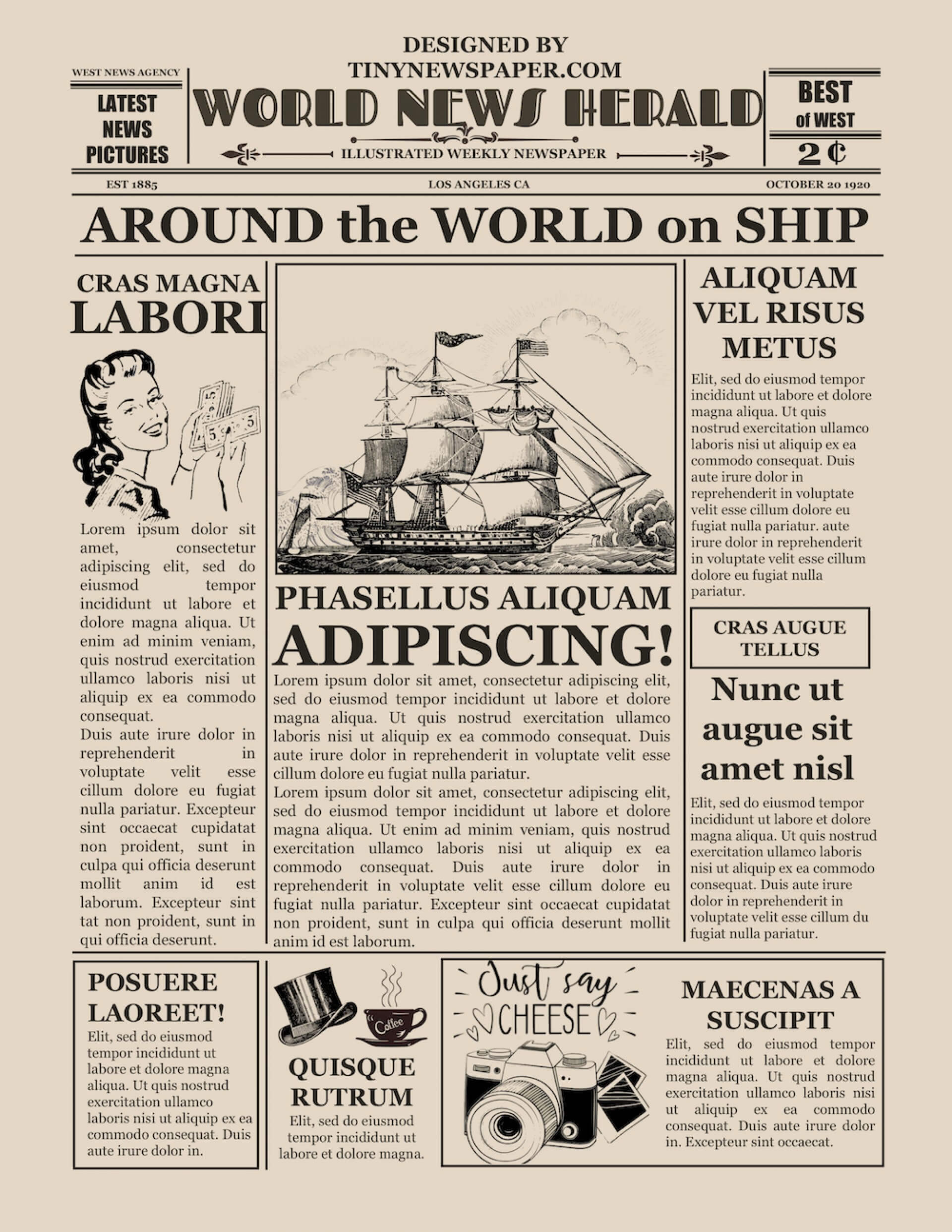 007 Free Old Newspaper Template Microsoft Word Ideas Intended For Blank Old Newspaper Template