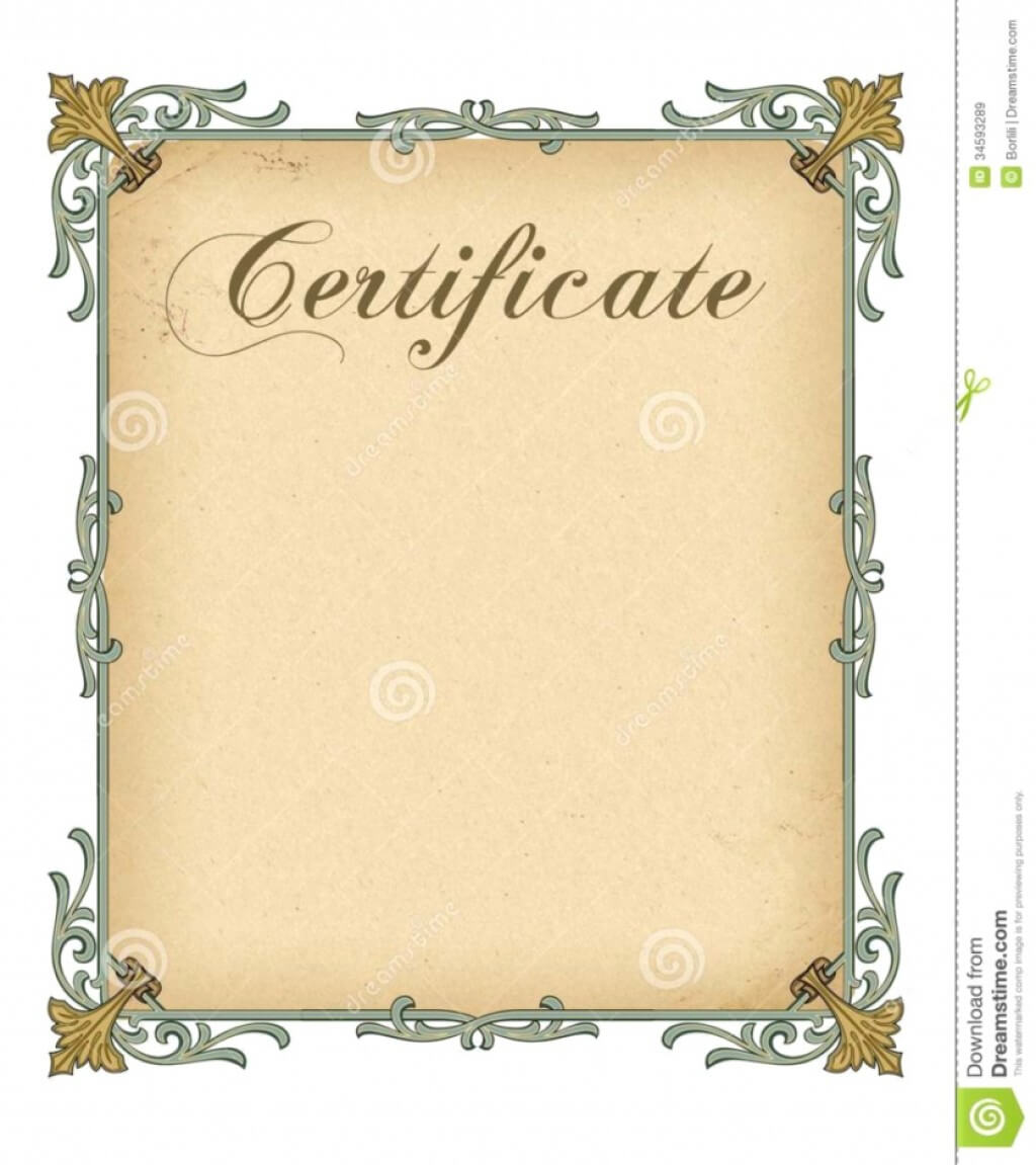 007 Template Ideas Free Blank Certificate Wonderful Throughout Blank Certificate Templates Free Download
