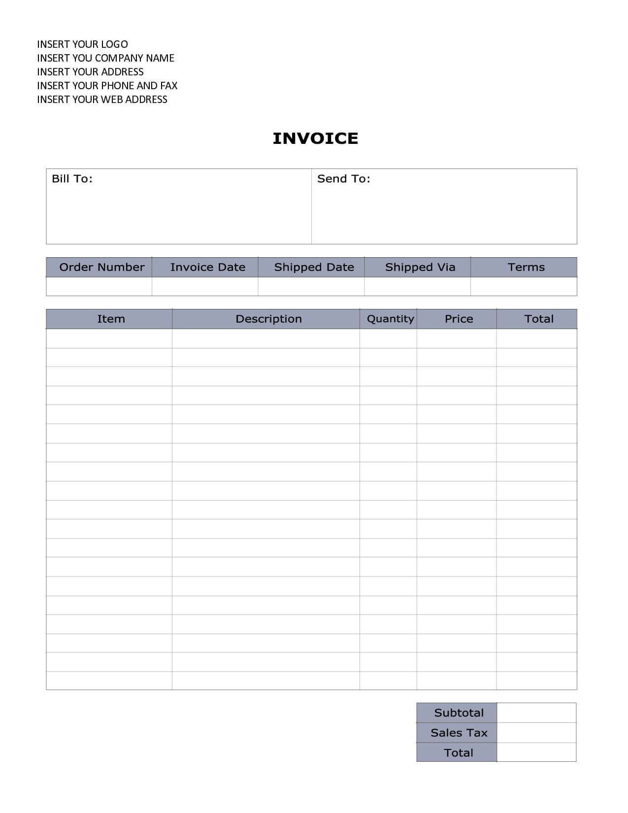 008 Template Ideas Free Word Invoice Download Microsoft With Regard To Free Proforma Invoice Template Word