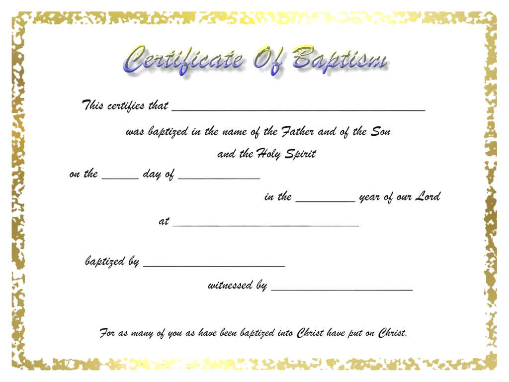009 Certificate Of Baptism Template Unique Ideas Word Inside Christian Baptism Certificate Template