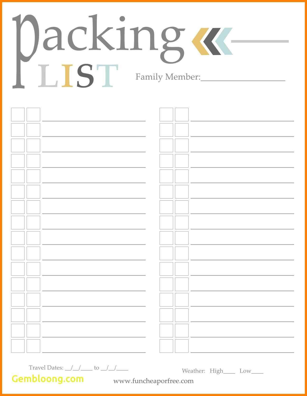 009 Free Packing Slip Template Sensational Ideas Printable In Blank Packing List Template