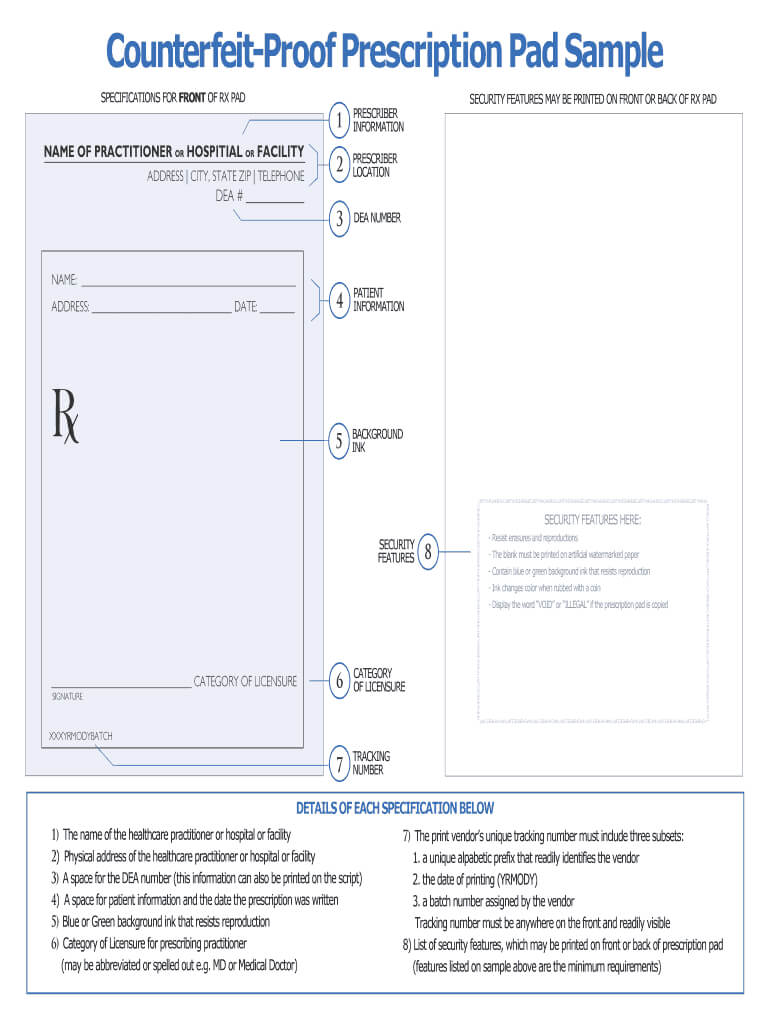 009 Large Prescription Pad Template Microsoft Word Inside Doctors Prescription Template Word