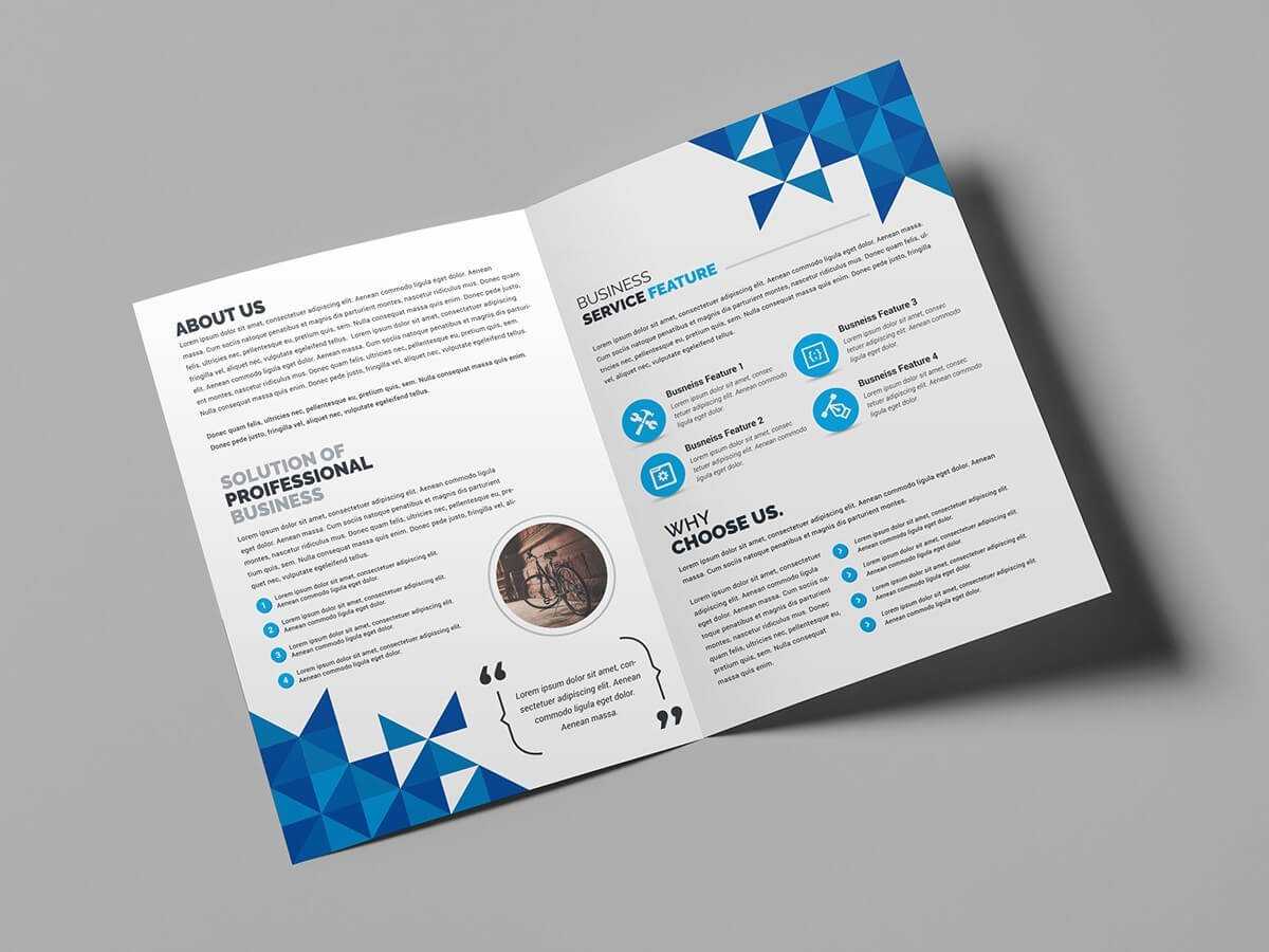 010 Bi Fold Brochure Template 03 Bifold Image Sensational With Fancy Brochure Templates