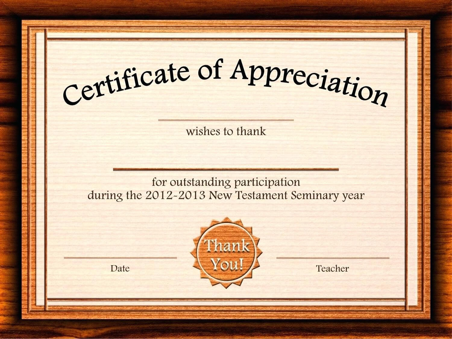 010 Certificates Of Appreciation Templates Template Awesome Pertaining To Powerpoint Award Certificate Template