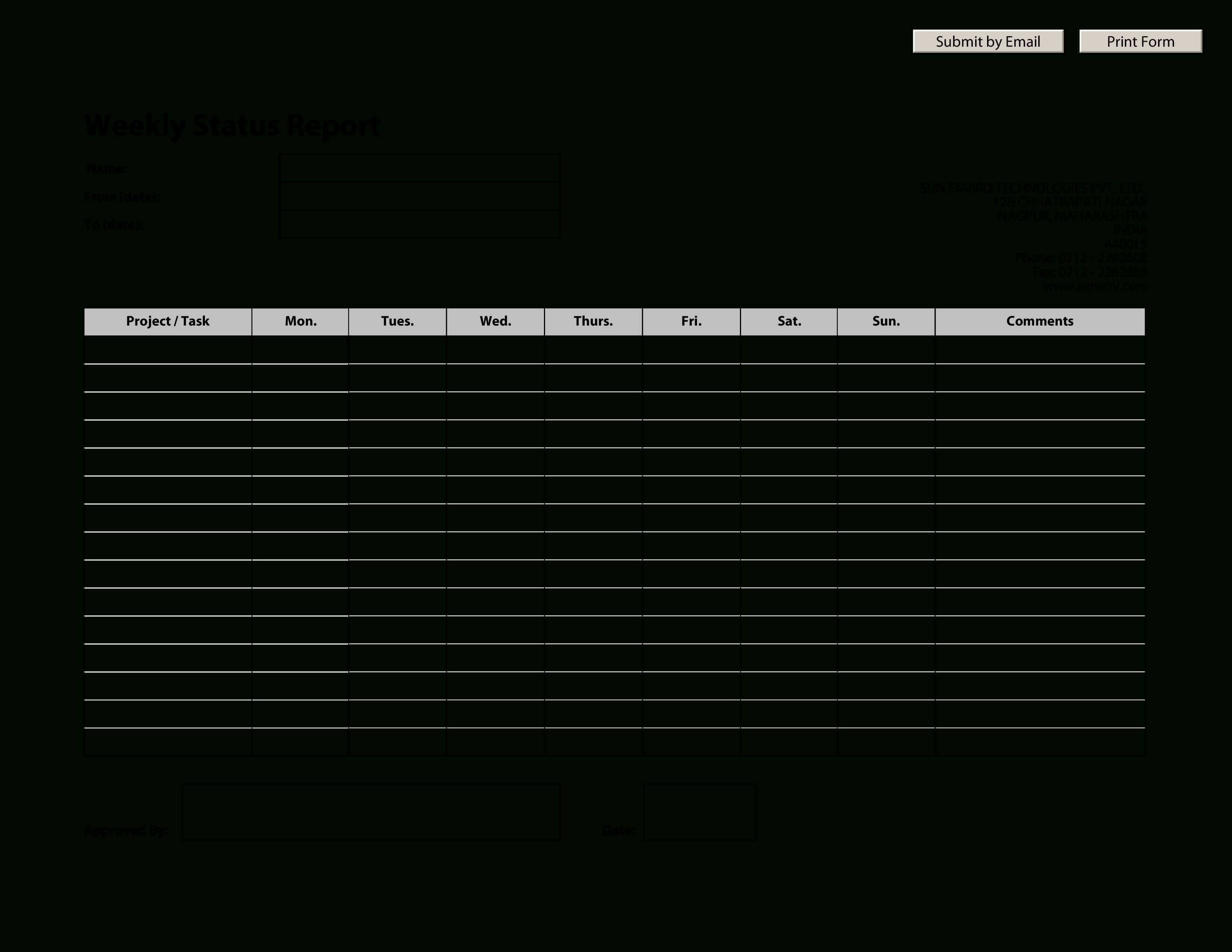 010 Weekly Status Report Template Ideas Astounding Excel In Project Status Report Template Excel Download Filetype Xls