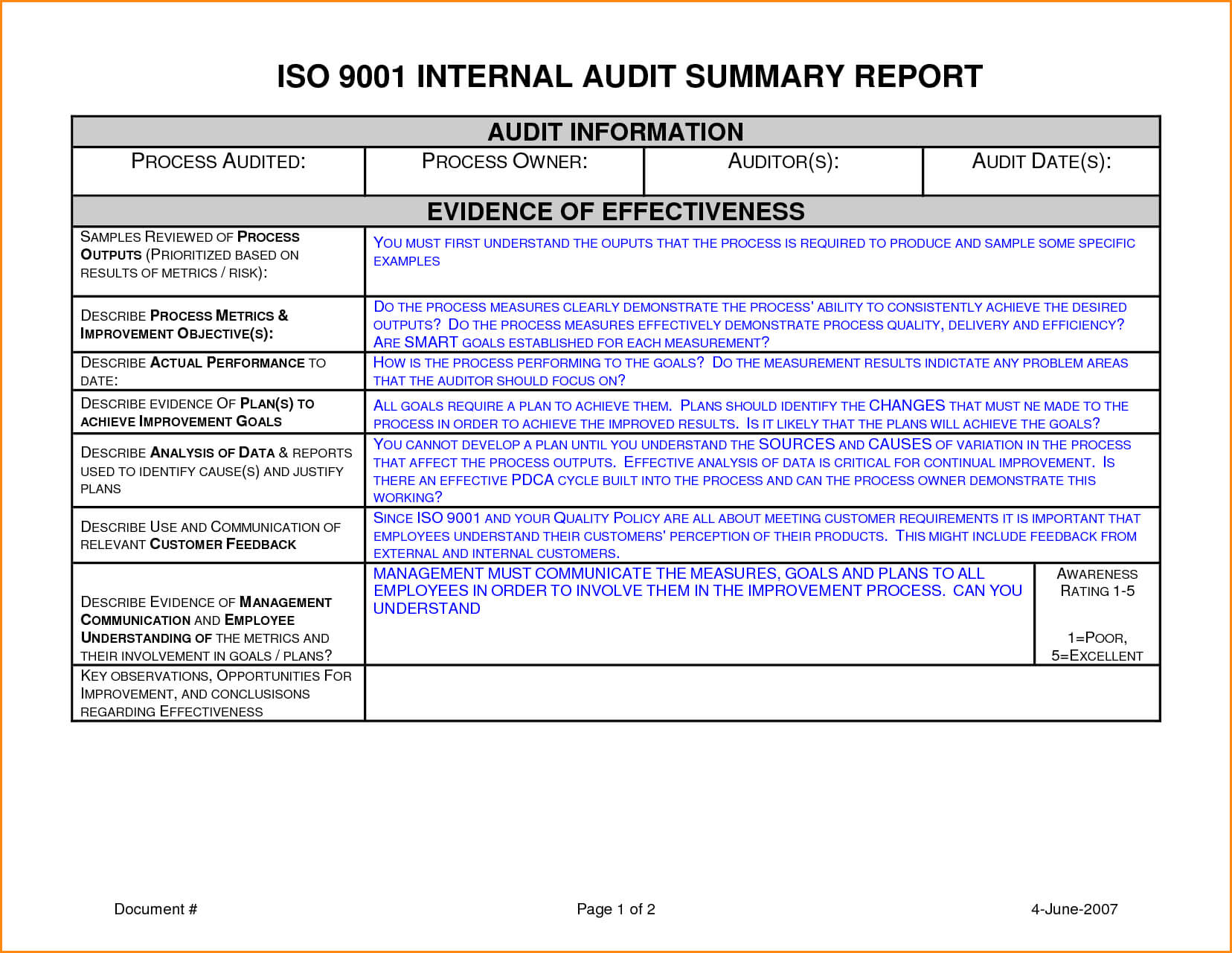 012 Template Ideas Internal Audit Report Sample Unbelievable Throughout Internal Audit Report Template Iso 9001