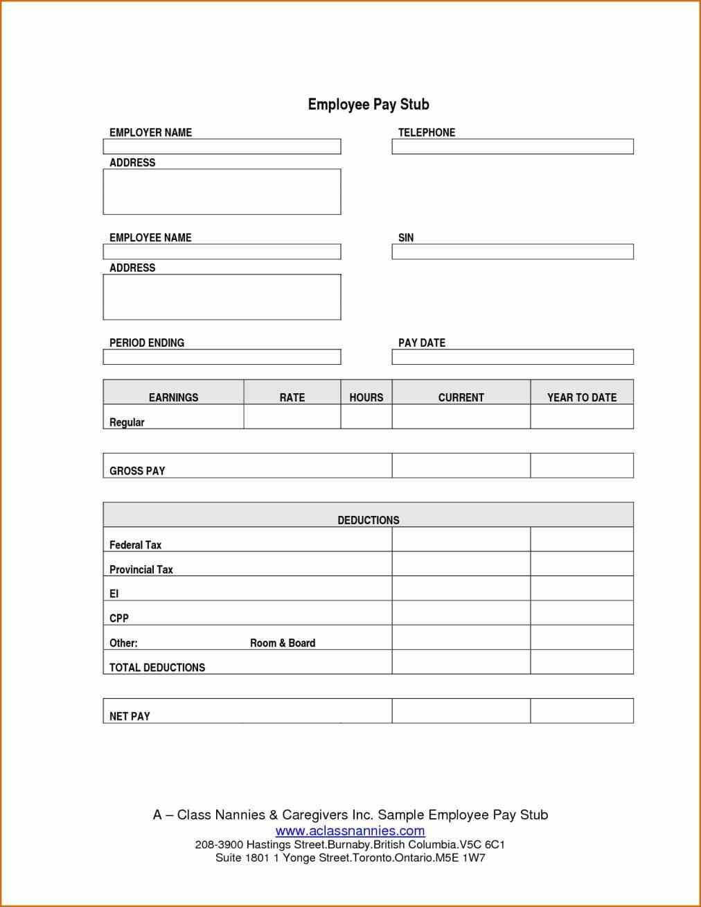 013 Blank Pay Stub Template Stirring Ideas Payroll Download For Blank Pay Stubs Template