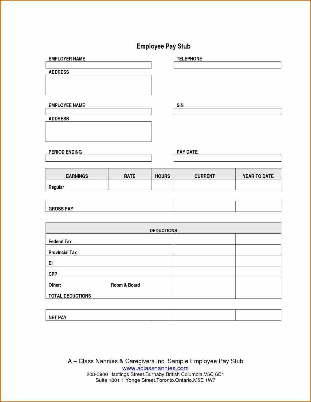 013 Blank Pay Stub Template Stirring Ideas Payroll Download For Blank Pay Stubs Template