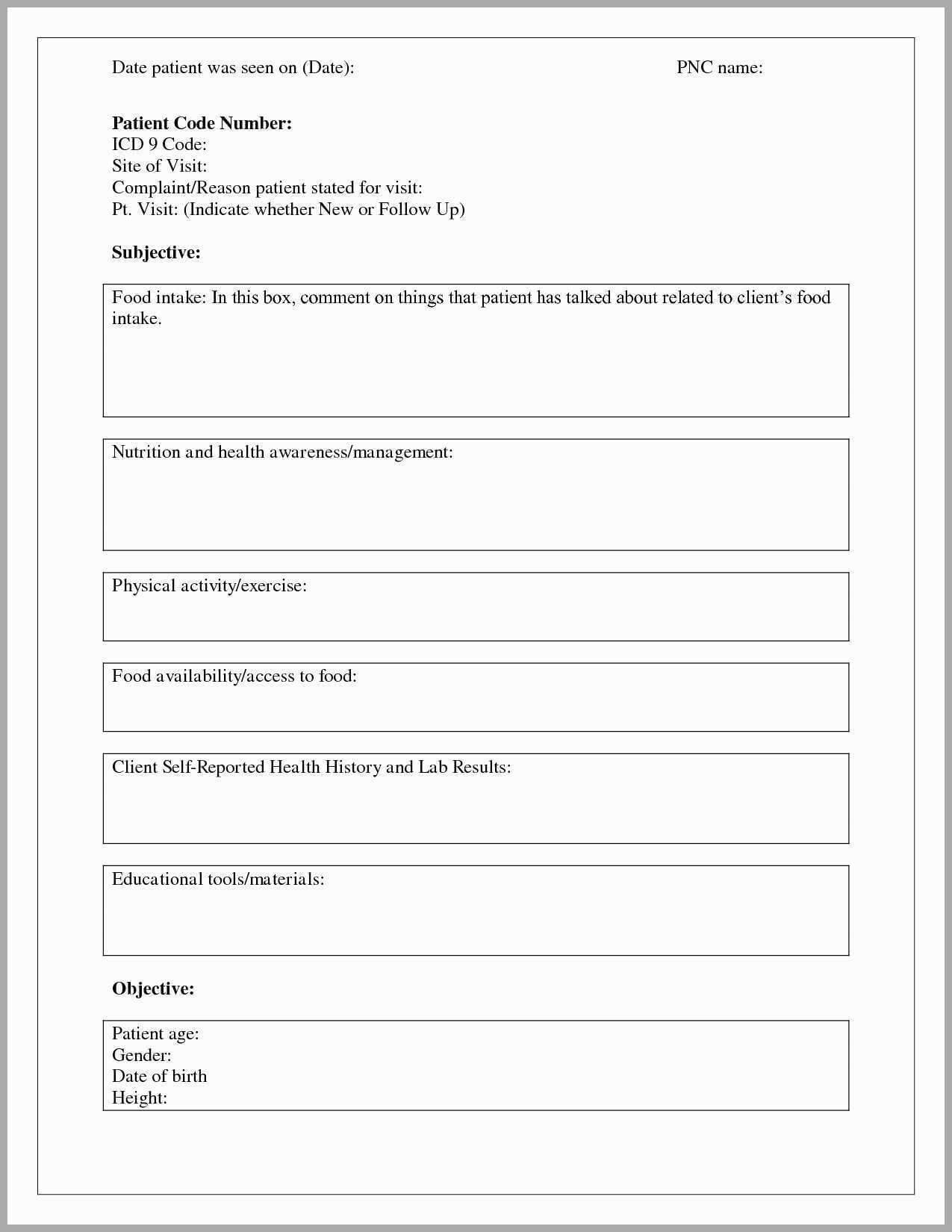 013 Soap Note Template Word Beneficial Blank Pdf Of Intended For Soap Note Template Word