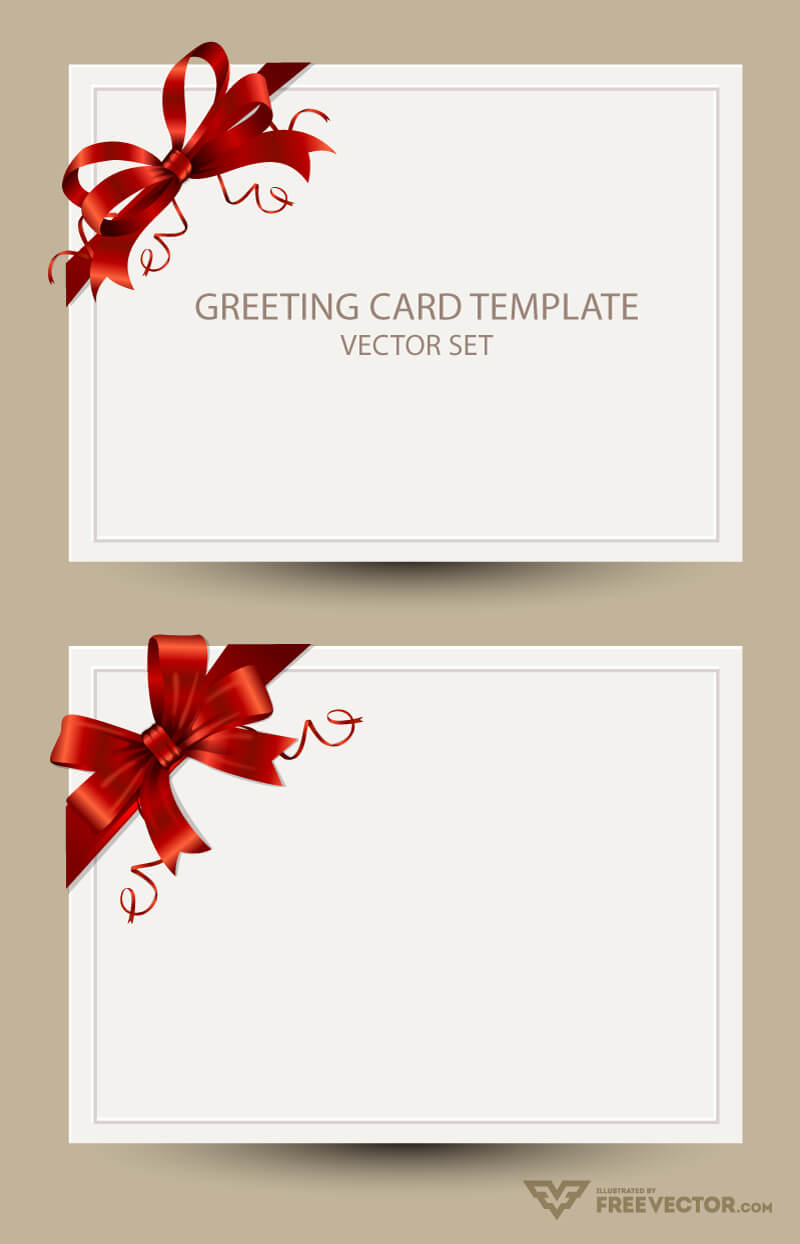 014 Greeting Card Templates Bow Preview Template Ideas Within Free Printable Blank Greeting Card Templates