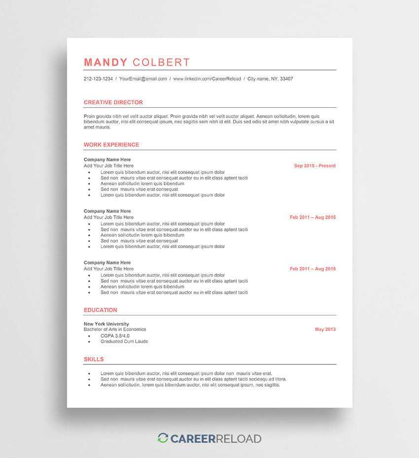 014 Word Resume Template Free Ideas Amazing Ms Format Throughout Microsoft Word Resume Template Free