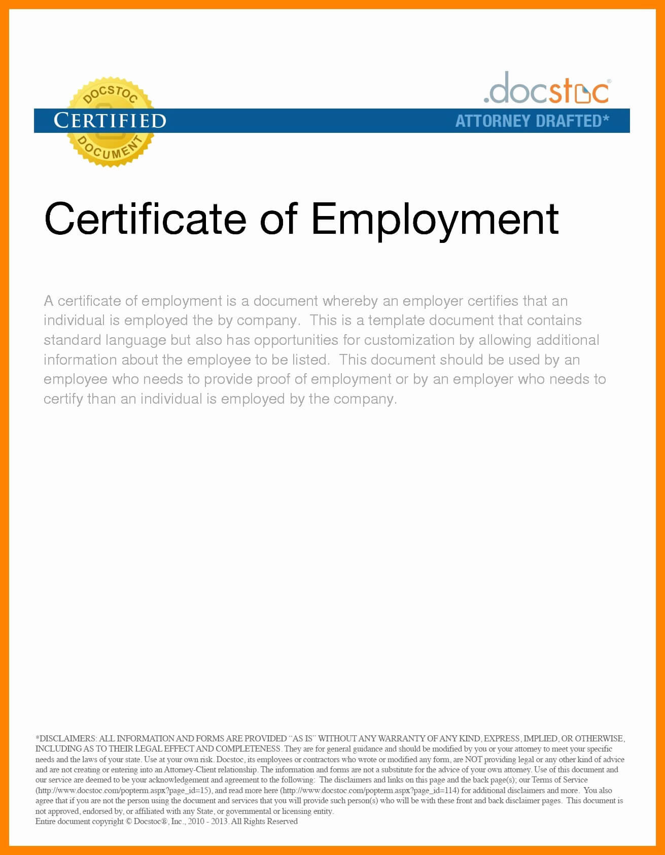 016 Certificate Of Service Template Sample Lovely Employment Throughout Sample Certificate Employment Template