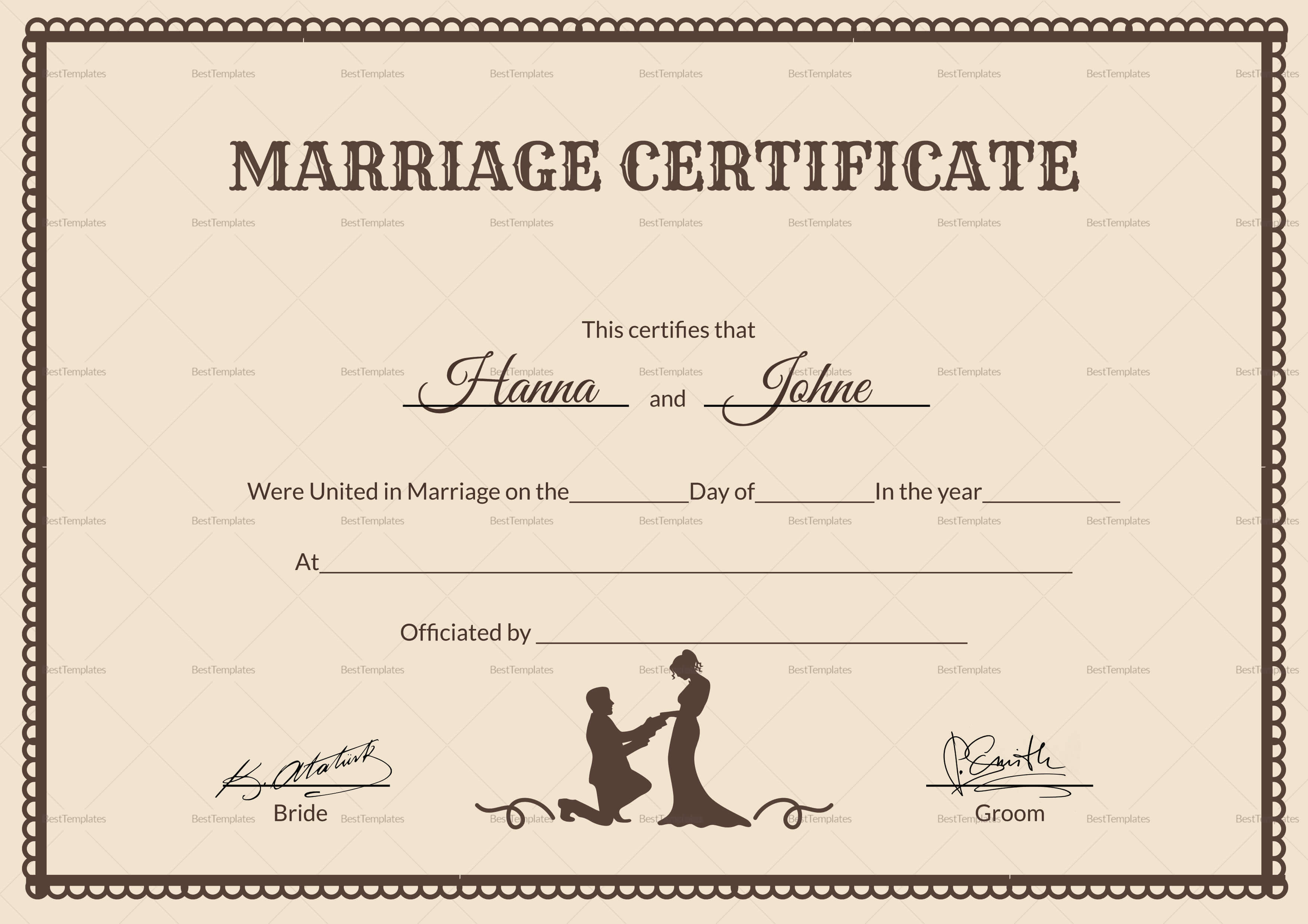 017 Template Ideas Marriage Certificate Beautiful Of Free With Blank Marriage Certificate Template