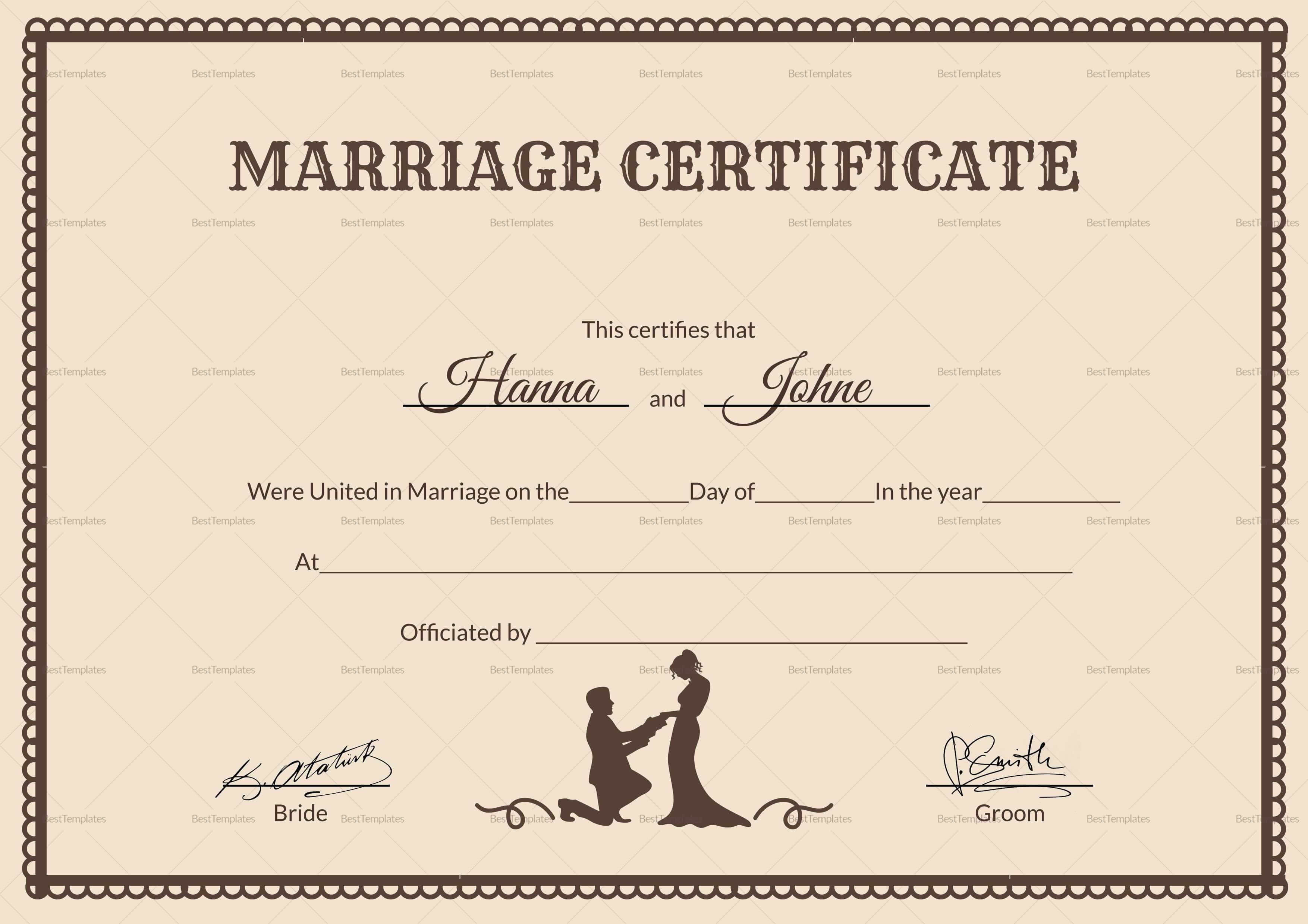 Blank Marriage Certificate Template blank-marriage-certificate-template