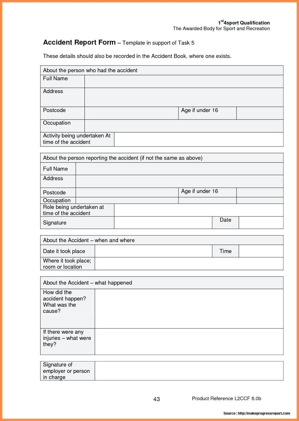 018 Template Ideas Construction Accident Report Form Sample With Regard To Accident Report Form Template Uk