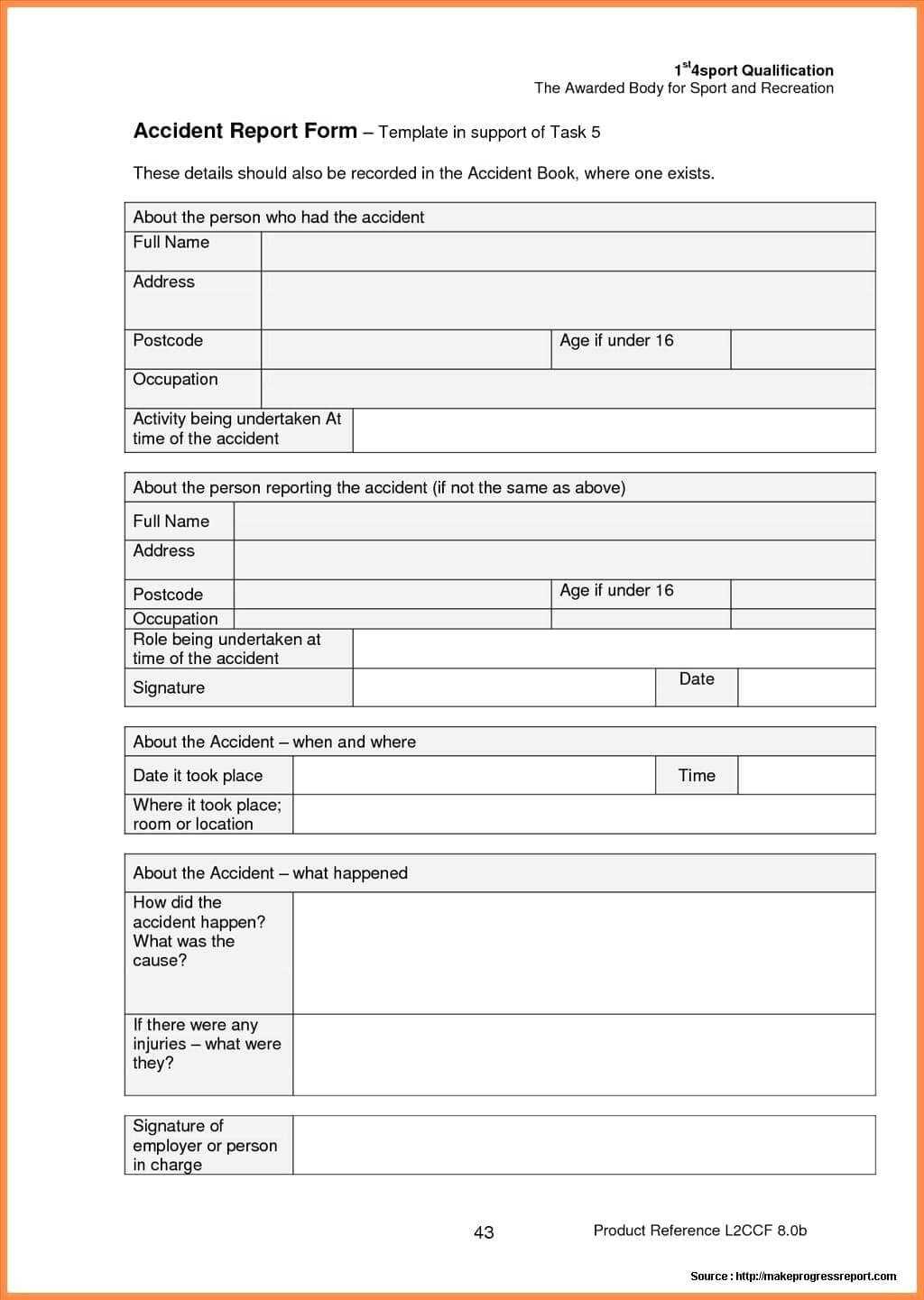 018 Template Ideas Construction Accident Report Form Sample With Regard To Accident Report Form Template Uk