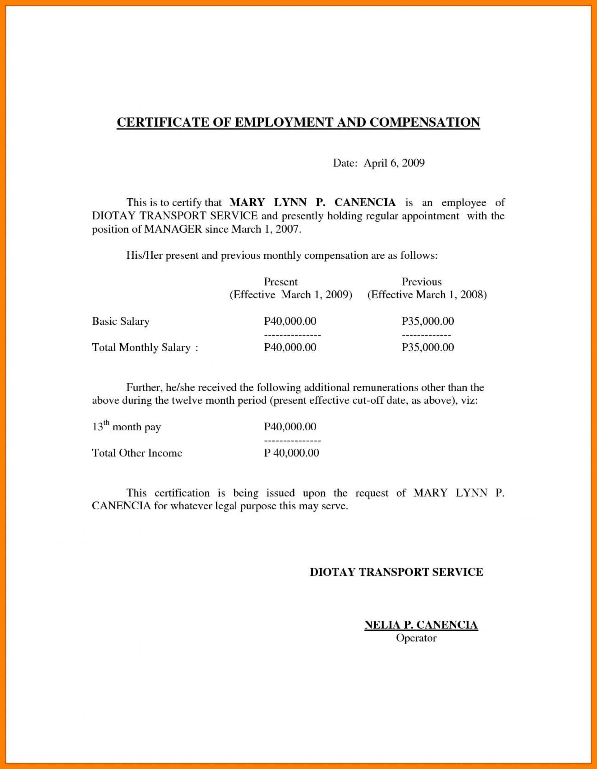 019 Certificate Of Service Template For Years Award Intended For Certificate Of Service Template Free