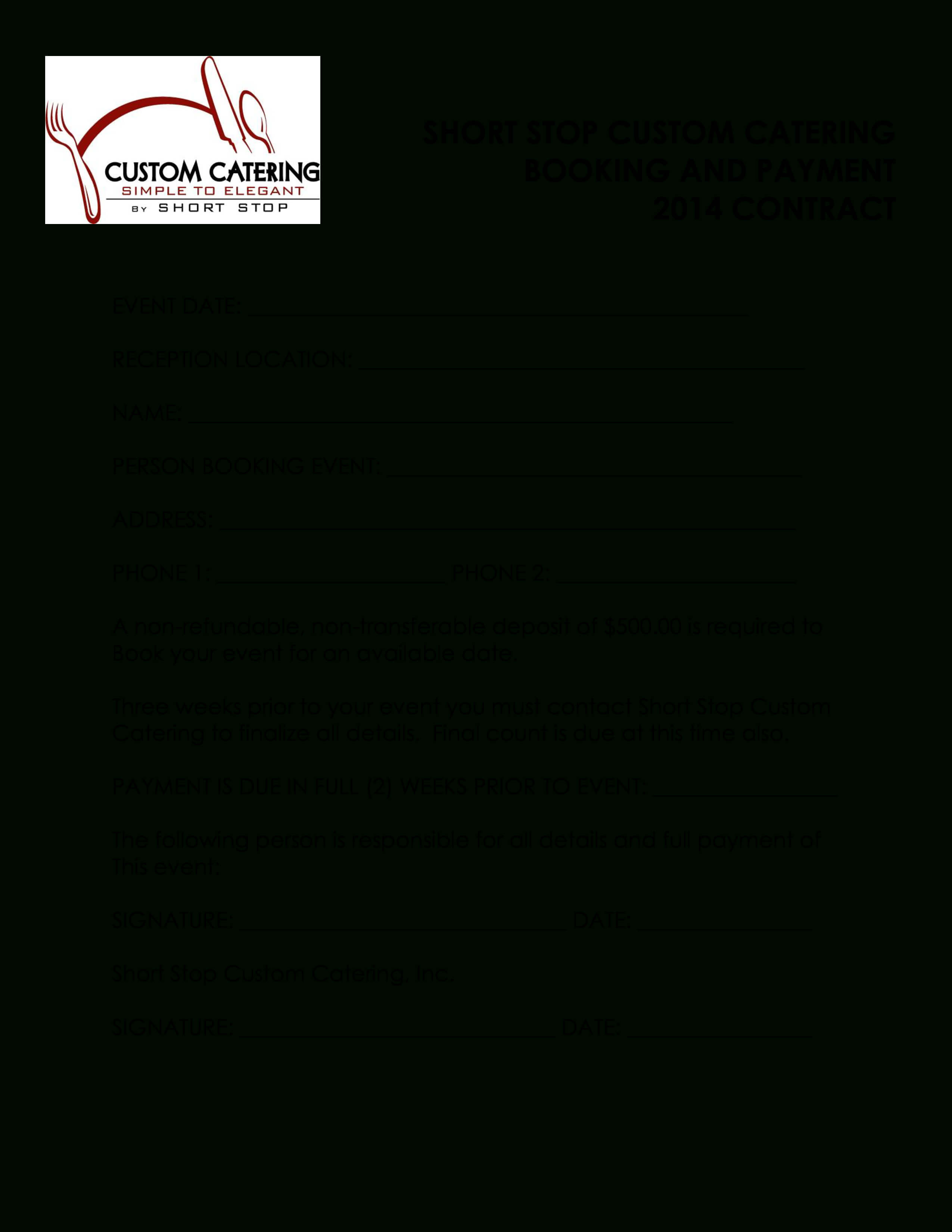 019 Free Catering Contract Template Ideas 2Eebed085048 1 With Regard To Catering Contract Template Word