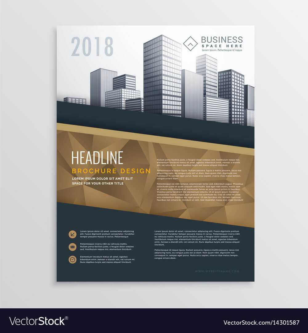 019 Real Estate Brochure Flyer Template Design With Vector Intended For Real Estate Brochure Templates Psd Free Download