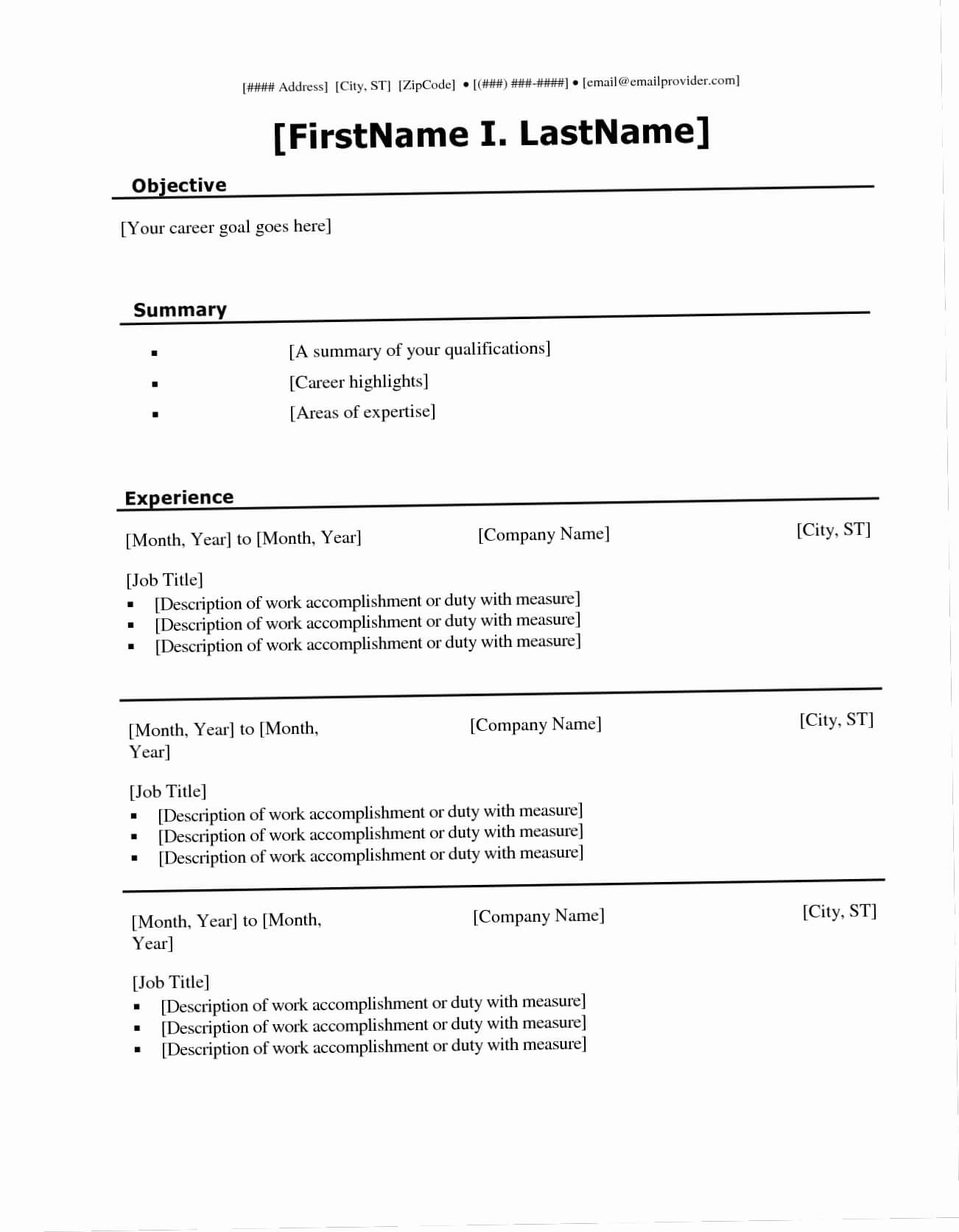 022 Fill Ine Template Lovely The Blank Templates For Intended For Blank Resume Templates For Microsoft Word