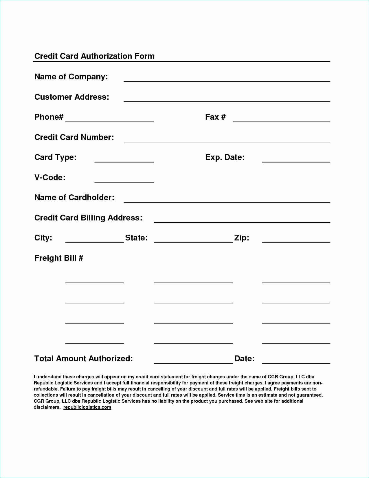 023 Template Ideas Credit Card Form Authorization Pdf Of Regarding Credit Card Billing Authorization Form Template