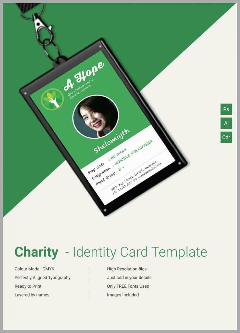 025 Free Printable Vertical Id Cards Templates Student Card With Regard To Portrait Id Card Template