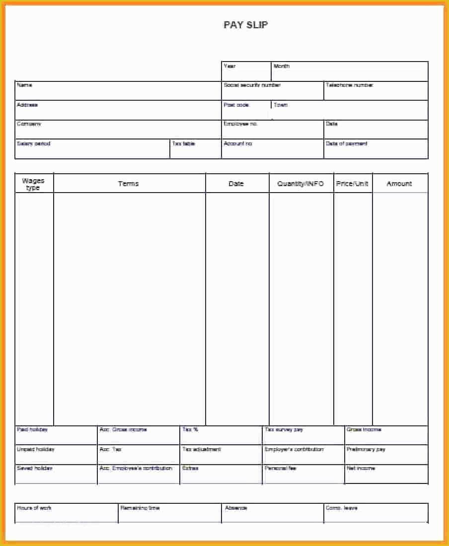 026 Blank Pay Stub Template Free Of Stubs Example Mughals In Blank Pay Stubs Template