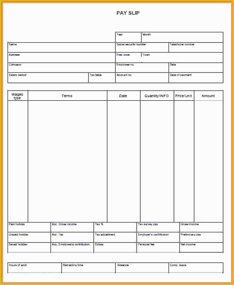 026 Blank Pay Stub Template Free Of Stubs Example Mughals In Blank Pay Stubs Template