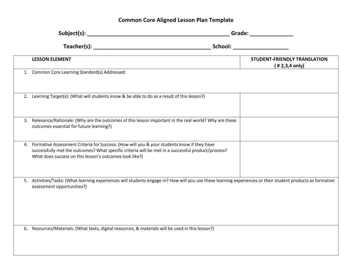 026 Lesson Plan Template Ideas Blank Dreaded Preschool Pdf Regarding Blank Table Of Contents Template Pdf
