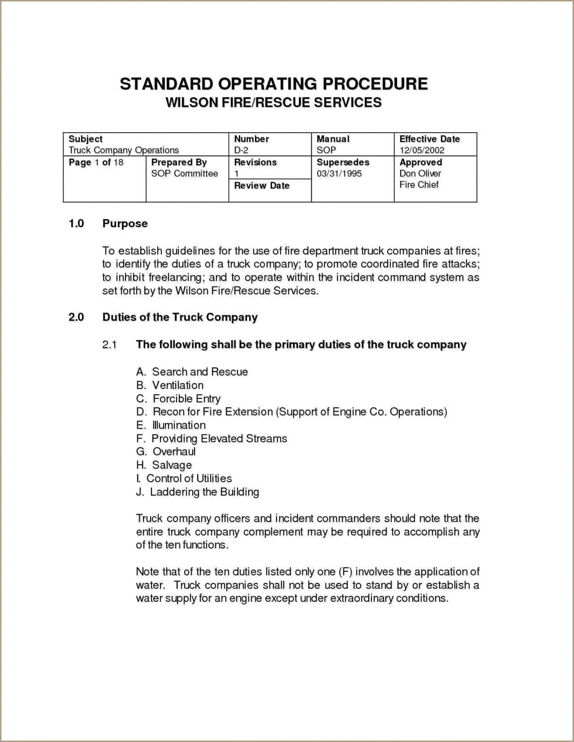 026 Template Ideas Standard Operating Procedure Free Process Within Free Standard Operating Procedure Template Word 2010