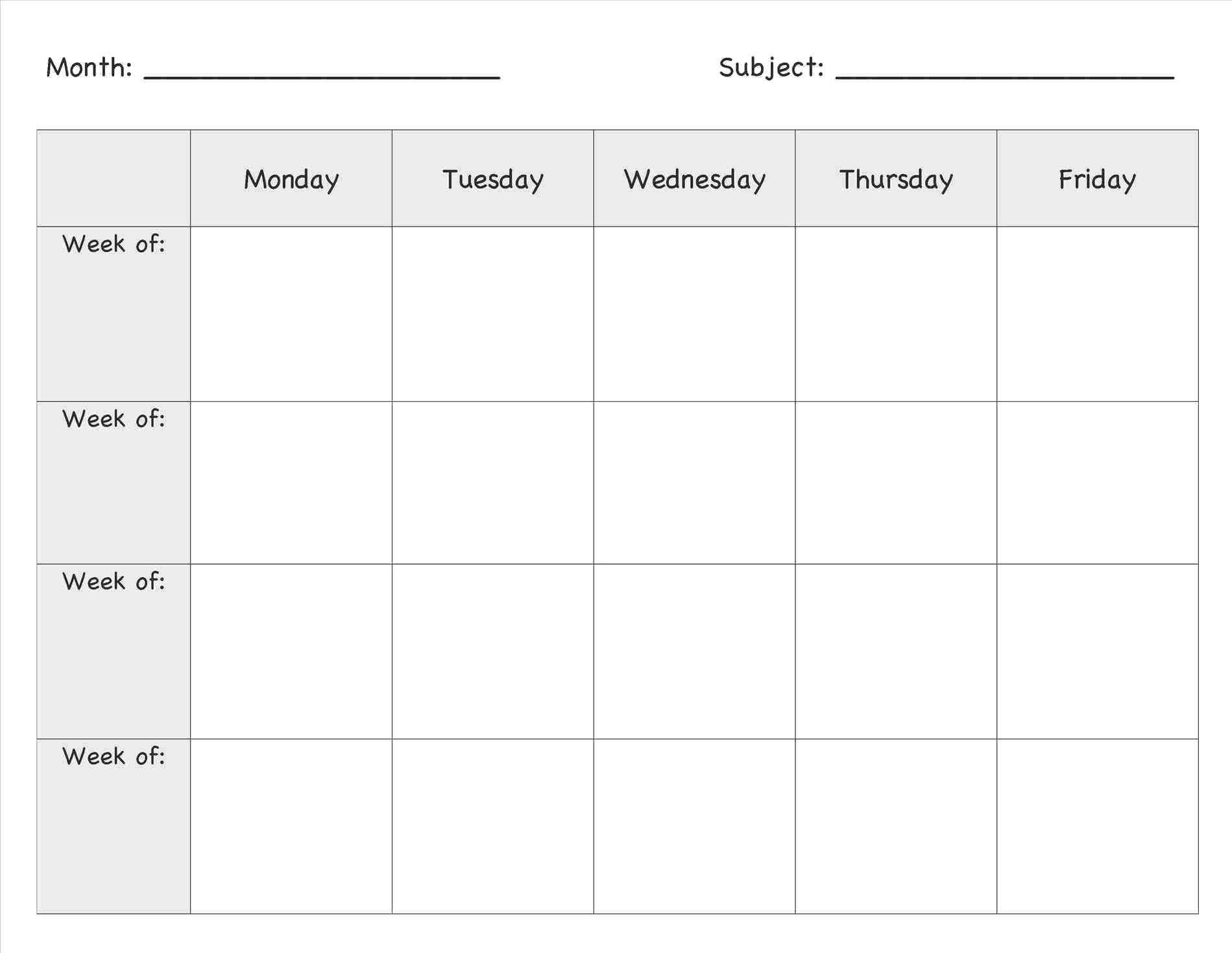 027 Free Printable Lesson Plans Blank For Toddlers Templates With Regard To Blank Preschool Lesson Plan Template