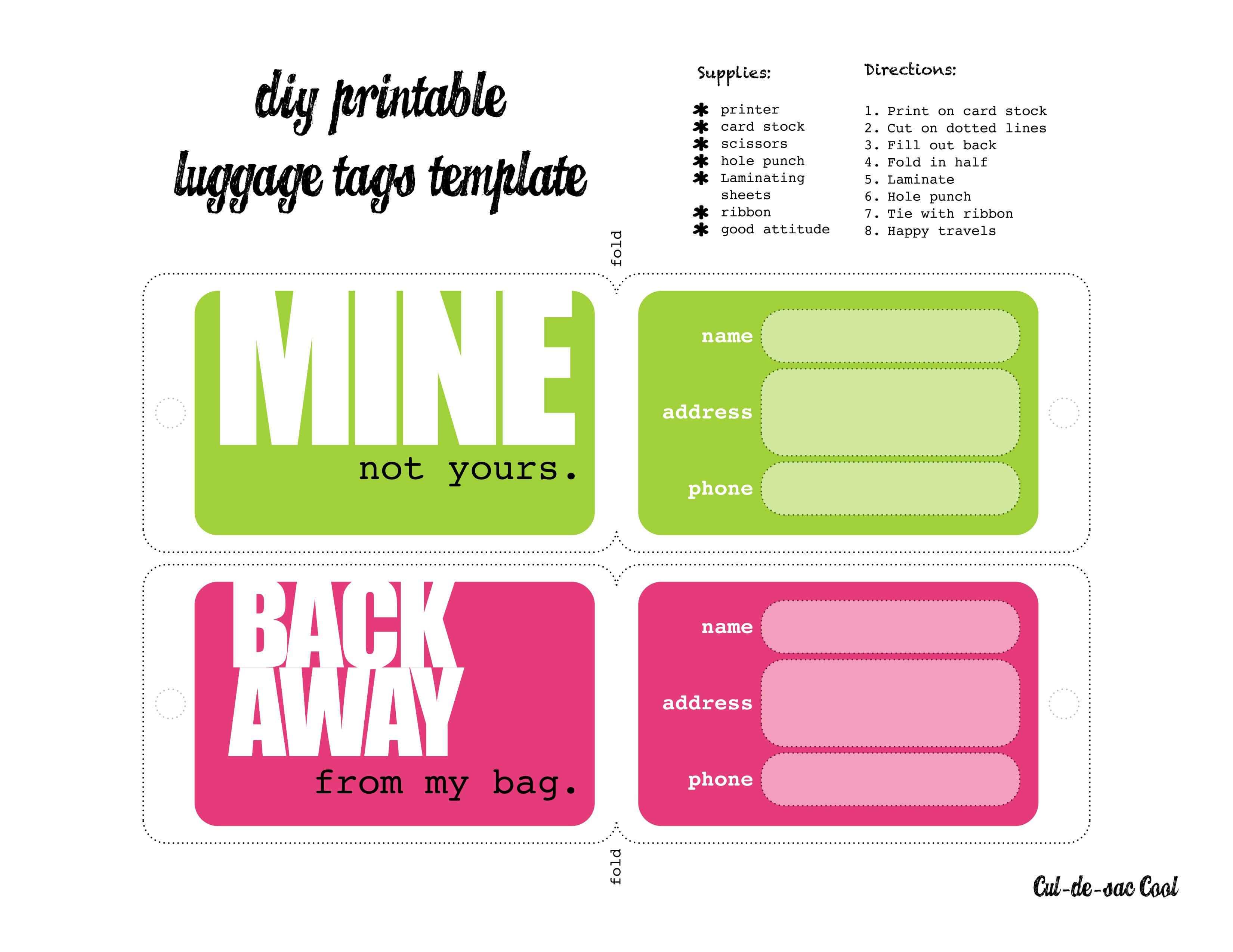 027 Template Ideas Name Tag Free Unique Printable Desk Word Inside Blank Luggage Tag Template