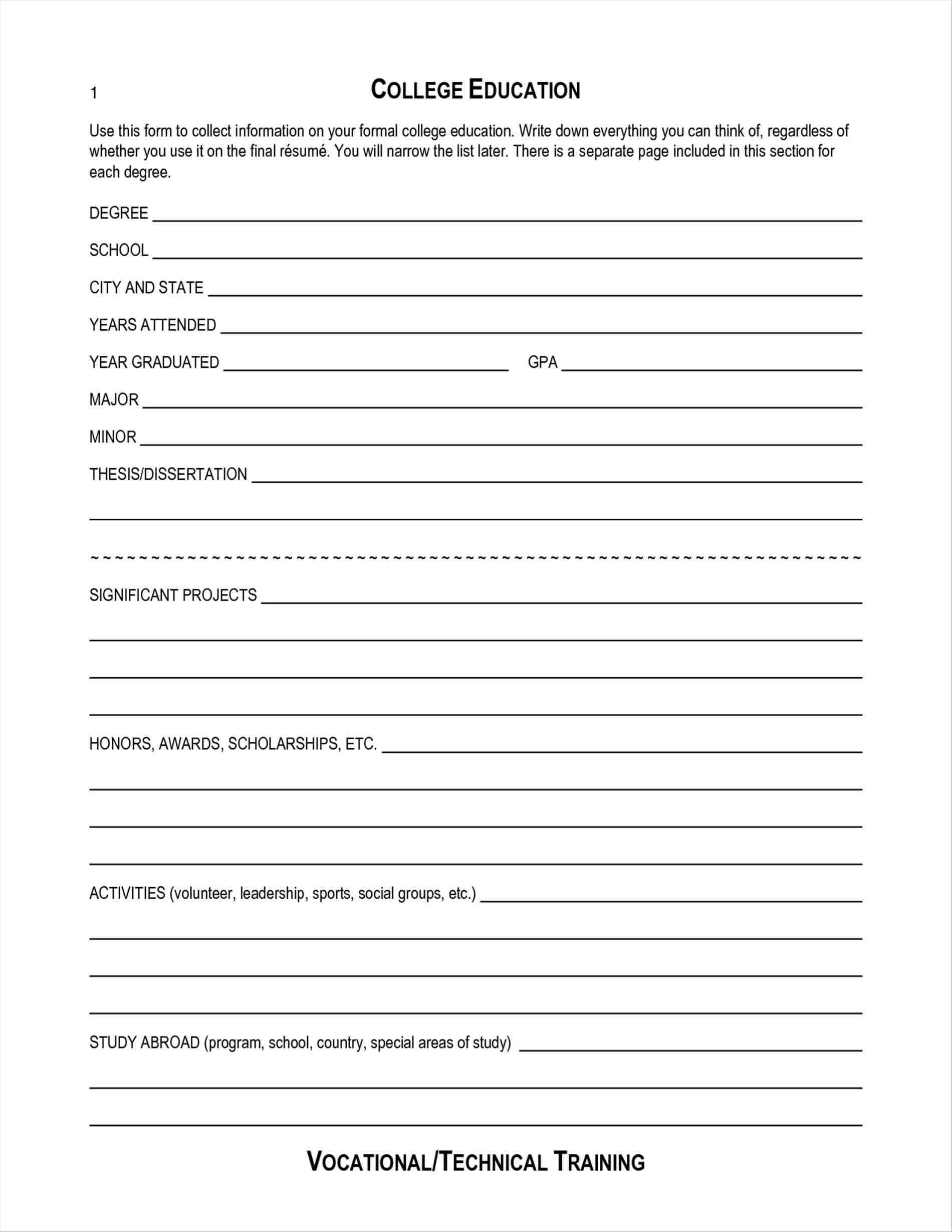 028 Free Blank Resume Templates Template Ideas Printable Pdf Throughout Blank Resume Templates For Microsoft Word