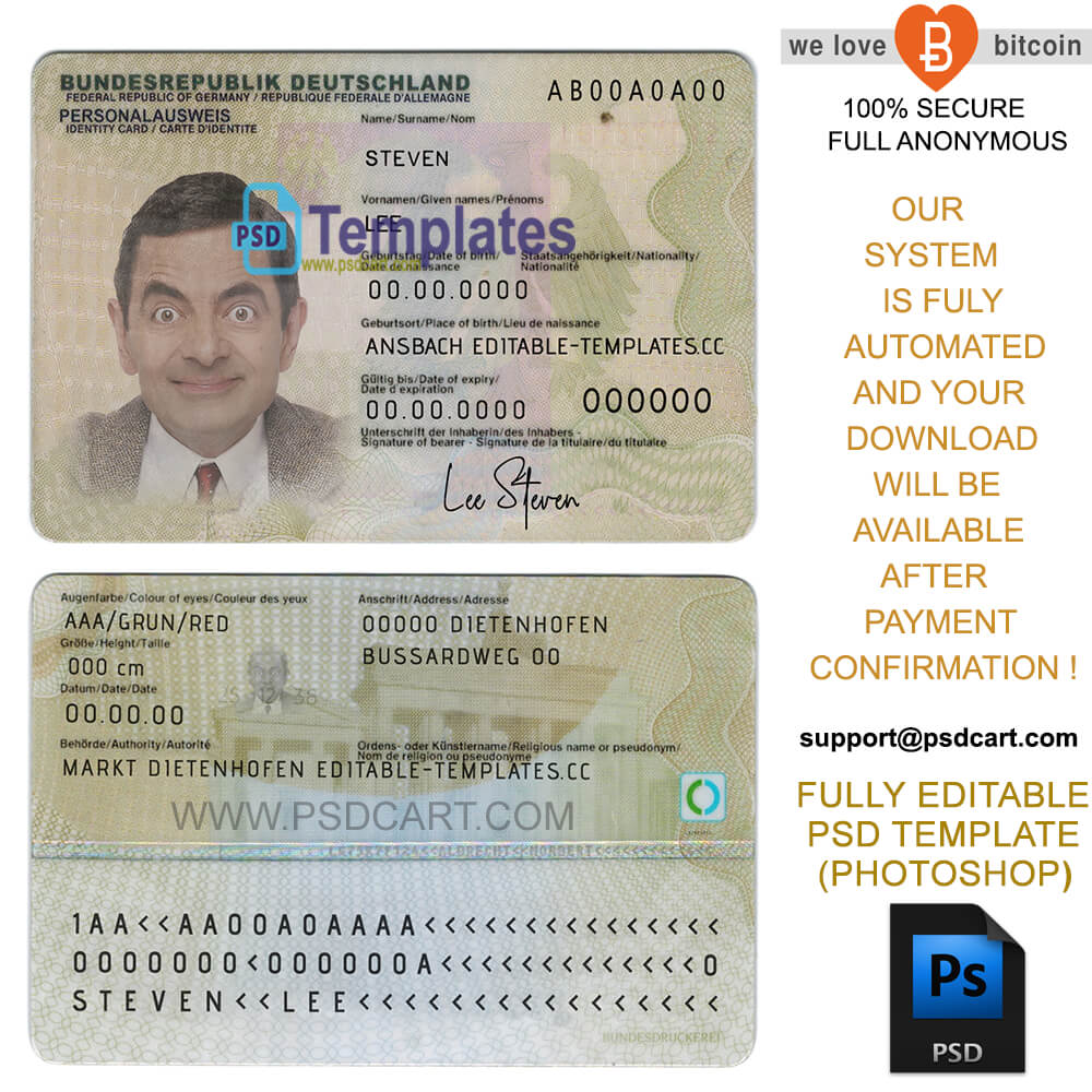 028 Template Ideas Germany Idid Card Id Stirring Photoshop Regarding Florida Id Card Template